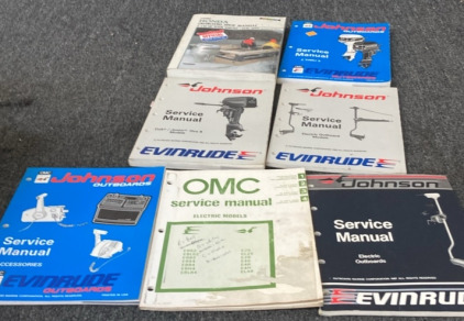 (7) OUTBOARD MOTOR SERVICE MANUALS.