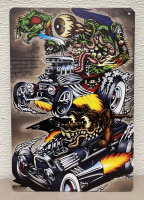 (3) Small Metal Artwork Signs - 3