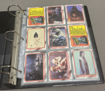 (1) Binder Of 90 1980 Topps Star-Wars “The Empire Strikes Back” Collectible Cards