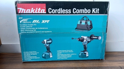 Makita Cordless Combo Kit 18v Impact Driver, Hammer Drill Driver, Tool Bag (r3)