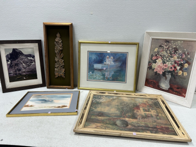 (6) Wall art vintage styles