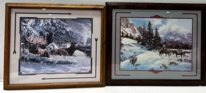 Buck Painting, And Western Horse Painting
