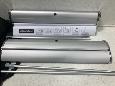 2, Portable Promotional Sign Stands (in bags)