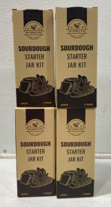 (4) Boxes of The Honey Hive Sourdough Starter Jar Kits - Capacity 1.5 Pounds