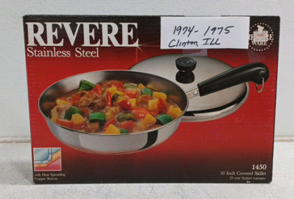(1) ReverWare Pot & Pan Set - Circa 1974 - 1975 - Clinton, Illinois - See Description