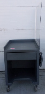 Rolling Cambro Cash Register Cart 31"x28"x72"