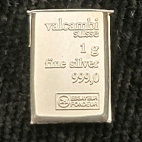 (4) 1g Fine Silver 999,0 Valcambi Suisse Bars - 2