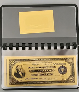 Gold Leaf Currency Album- 8 Bills