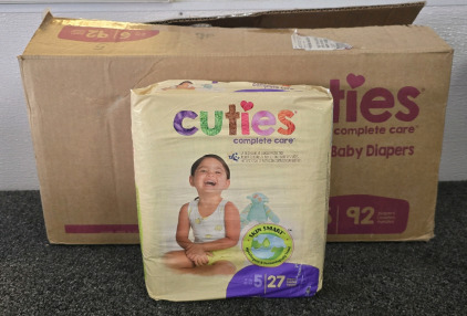 Cuties Complete Care Diapers (5 Packs)- Size 5 (27) Per Pack