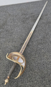 Antique Dueling Rapier- Will Need Handle Reset And Refinished