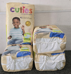 Cuties Size 7 Complete Care Diapers (4 Packs)- 20 Per Pack