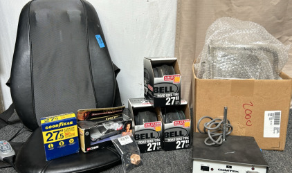 27&rdquo; Road Bike Tire Replacements(3), Tomorrow Never Dies 007 Collectors Car, COMTEK Base Station Transmitter Adapter, & More!