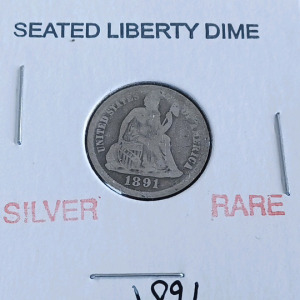 1891 Seated Liberty Dime