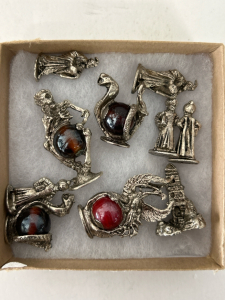 Custom Made Silver Toned Collectible Figurines