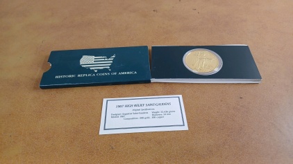 Historic Replica Coins of America 1907 High Relief Saint-Gaudens