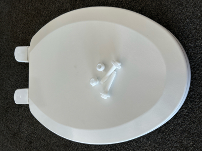 Adjustable Shoe Rack, Foldaway Baby Activity Gym, and a toilet Seat
