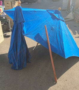 2 Large Patio Umbrella