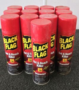 (13) Cans Of Black Flag Ant & Roach Killer