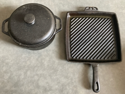 Cast Iron Pot and Skillet Grillpan
