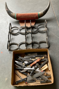 Horn, Hoof Decor, and Knives