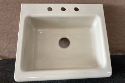 Deep Porcelain Sink