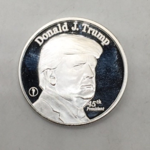 Donald Trump One Troy Ounce Fine Silver Coin