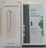 (1) Vanity Mirror (1) Blink Video Doorbell (1) Folding Water Pump Dispenser & Much More (cow) - 3