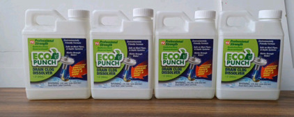 (4) Professional Strength Drain Clog Dissolver - 1 Quart [r4]