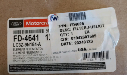 Ford Motorcraft OEM Fuel Filter Part #FD-4641