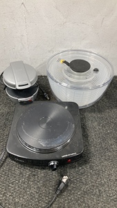 Salad Spinner, Portable Stovetop, Breakfast Sandwich Maker