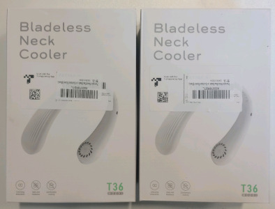 (2) Bladeless Neck Coolers Model: T36