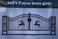 20ft Farm Iron Gate - 2