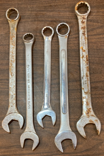 Combination Wrenches 1-3/8,1-1/4,1-1/8,1-1/16, 1-1/4