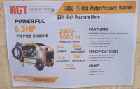 New AGT 6.5 HP 3000 PSI Hot Water Pressure Heater Model: HPW3000-1 - 2