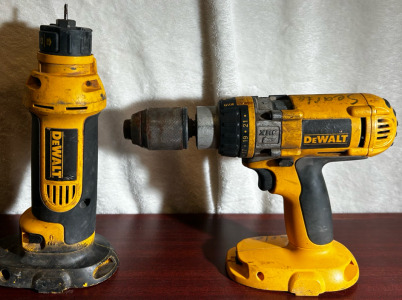 Dewalt DW988 Heavy Duty XRP 1/2” Cordless Drill, And Dewalt DC550 Cordless Cut-Out Tool