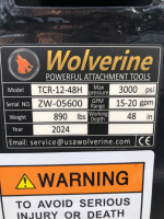 New 2023 Wolverine Hydraulic Trencher Model: TCR-12-48H - 7