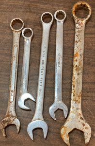 Combination Wrenches 1-5/8,1,1-1/8,15/16,1-1/4