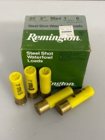 Box of Remington 20 Ga. 3" Steel Shot Waterfowl Loads