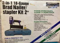 Central Pneumatic Air Nailer/Stapler 2-In-1 Kit - 2