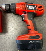 Black And Decker Drill, And Little Orange Tool Box - 2