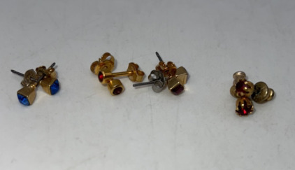 4 Sets of Gold Earrings