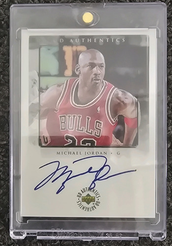 Upper Deck UD Authentics Michael Jordan Autographed Carded- Authentication Unavailable