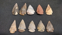 (5) Spear Points 2½" to 4½" Long & (10) Arrowheads 1½" to 2" Long - 3