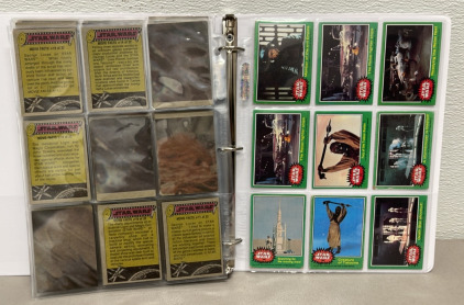 Binder Of (99) 1977 Topps Star Wars Series 4 (Green) And 5 (Orange) Collectible Cards