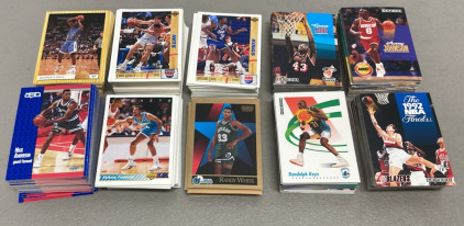 Big Lot Of Skybox, Upper Deck, And Fleer NBA Collectible Basketball Cards (Various Years)