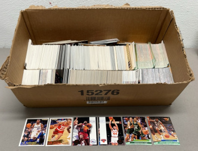 Huge Box Of NBA Basketball Cards (Various Years And Brands) Fleer, Upper Deck +