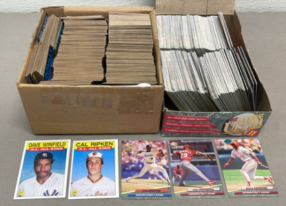 (2) Boxes Of MLB Baseball Cards (Topps 1986 Commons And Fleer Ultra 1992)