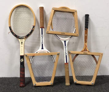 (4) Tennis Racquets With (3) Braces