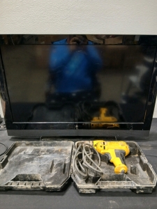 30" Vizio TV. Dewalt Drill