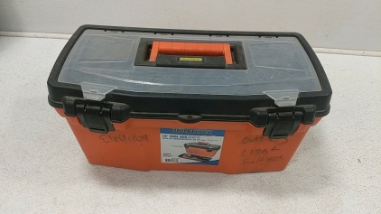 (2) Toolboxes, Flambeau Tackle box and Coleman 5 Gal Water Jug